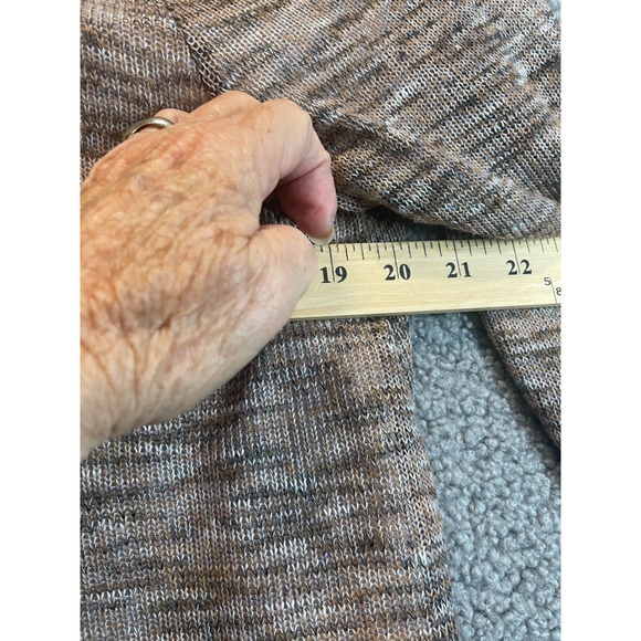 One World‎ Brown Lightweight sweater with longer cream lining, XL - Picture 2 of 5
